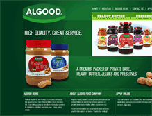 Tablet Screenshot of algoodfood.com